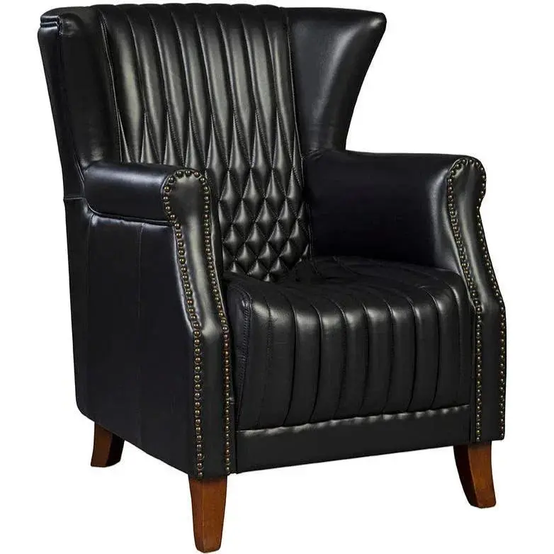 Paris Flea Market Classic Leather Armchair 1