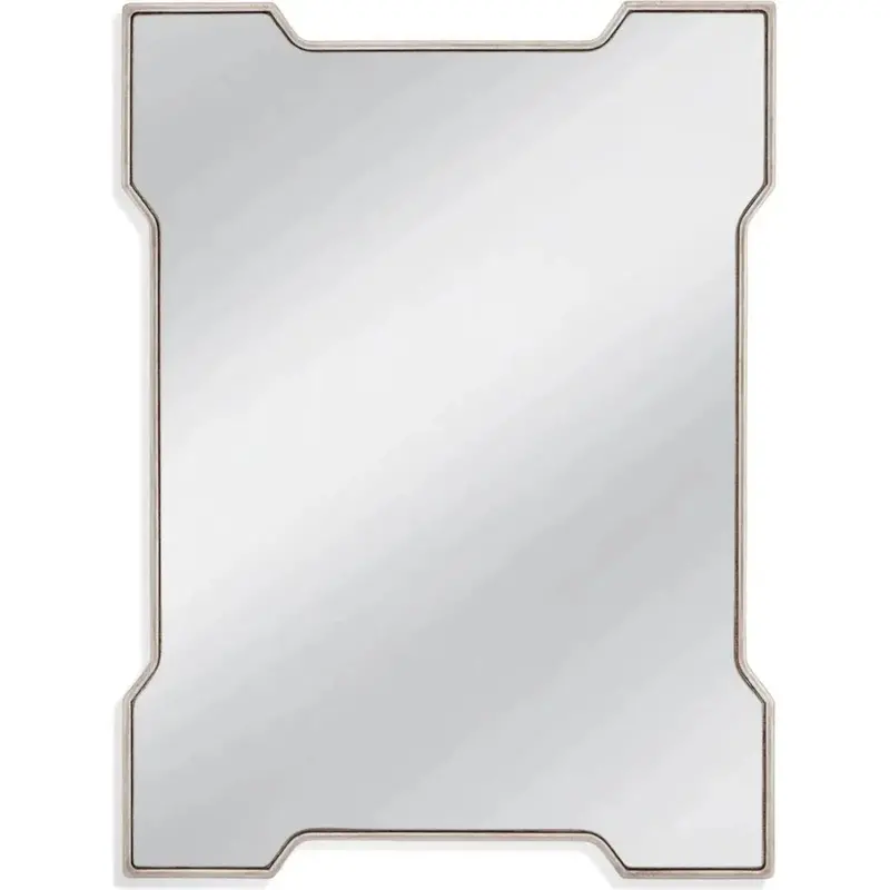 Park Place Silver Metal Vertical Wall Mirror 1