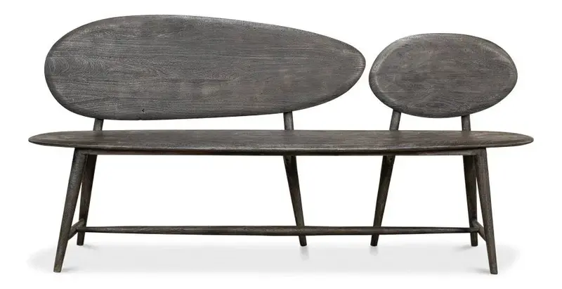 Pebble Handcrafted Solid Wood Bedroom Bench 1