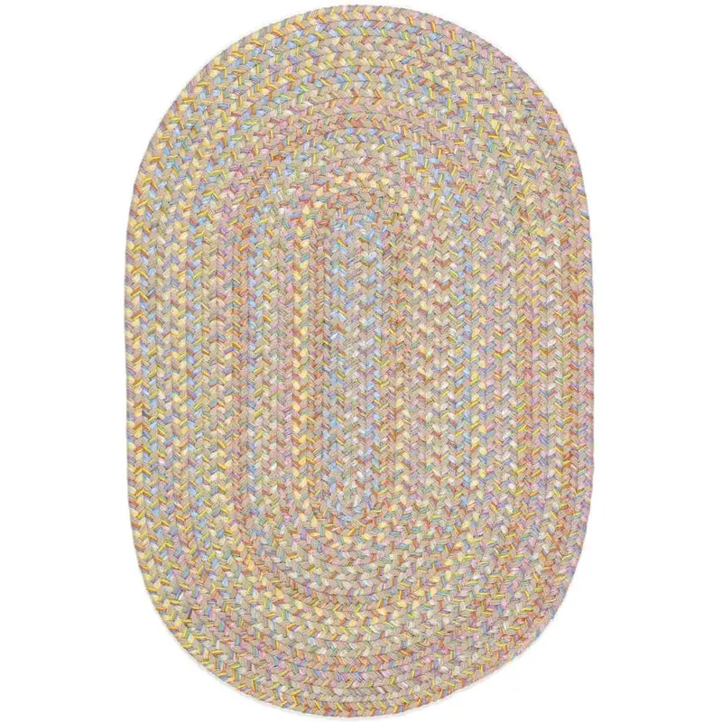 Playtime Reversible Braided Oval Area Rug 1