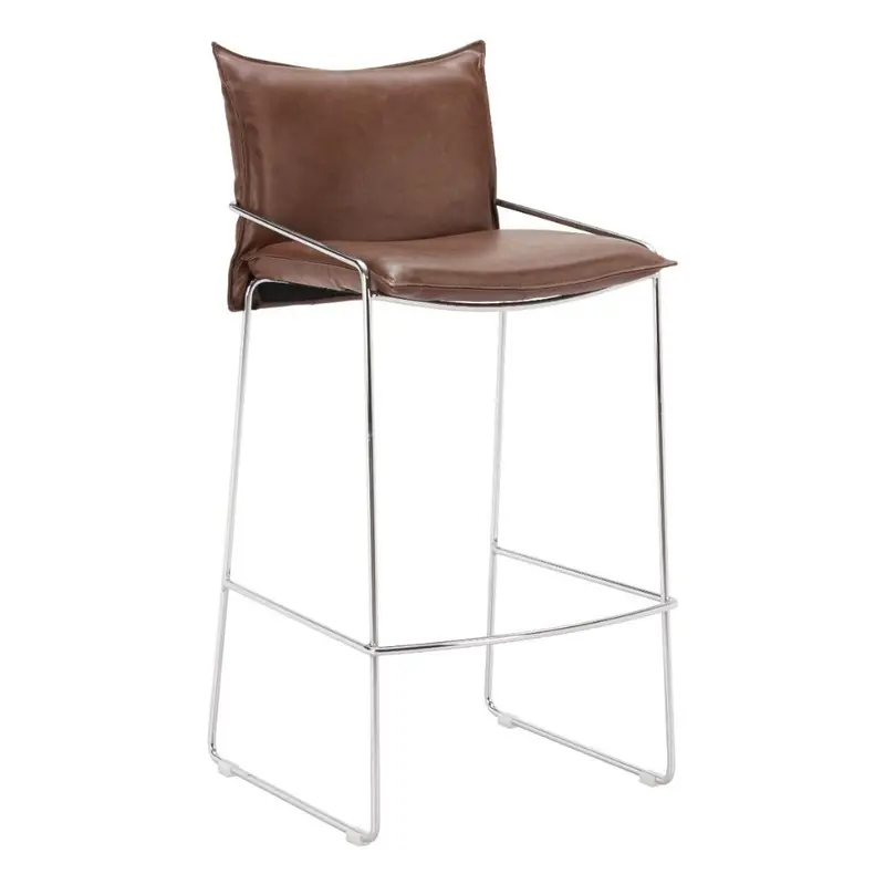 Pola Stylish Faux Leather Bar Height Stool 1