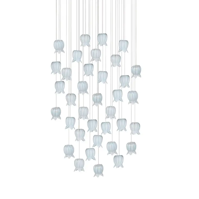 Polpo 36-Light Circular Multi-Drop Pendant Chandelier 1