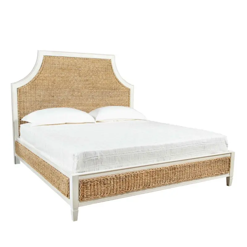 Priscilla Hand-Painted Distressed King Bed 1