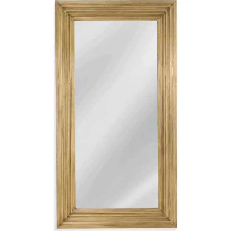 Queenie Gold Metal Floor Mirror – Tall Vertical Design 1