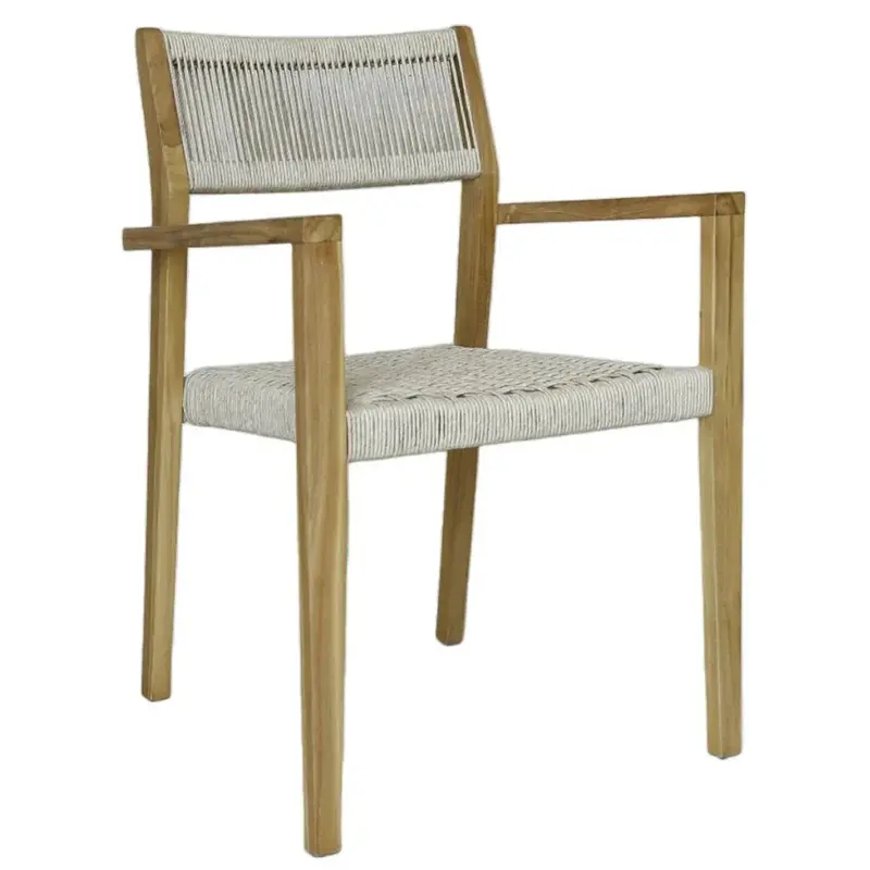 Quinn Wooden Patio Arm Dining Chair 1