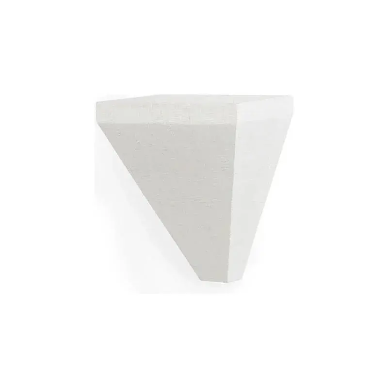 Raffia-Wrapped White Wall Shelf Bracket 1