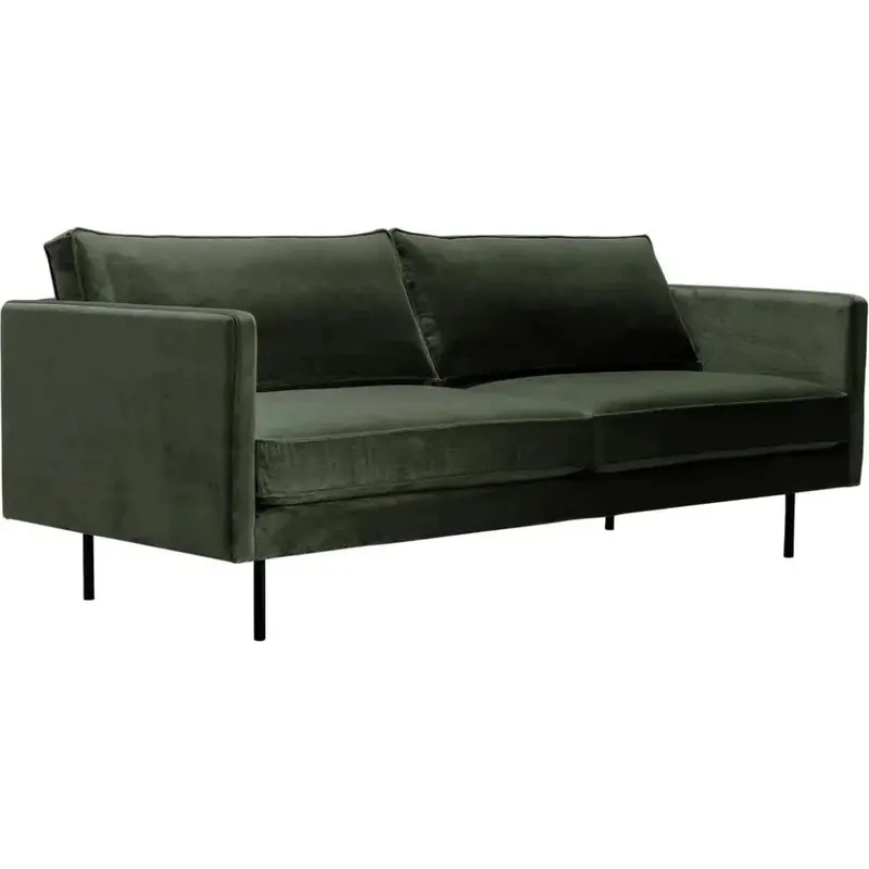 Raphael Green Sofa In Stain-Resistant Performance Fabric 1