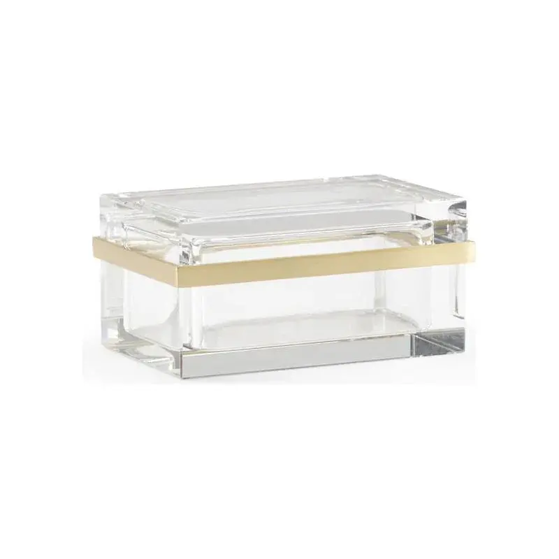 Rectangular Clear Acrylic Jewelry Box 1