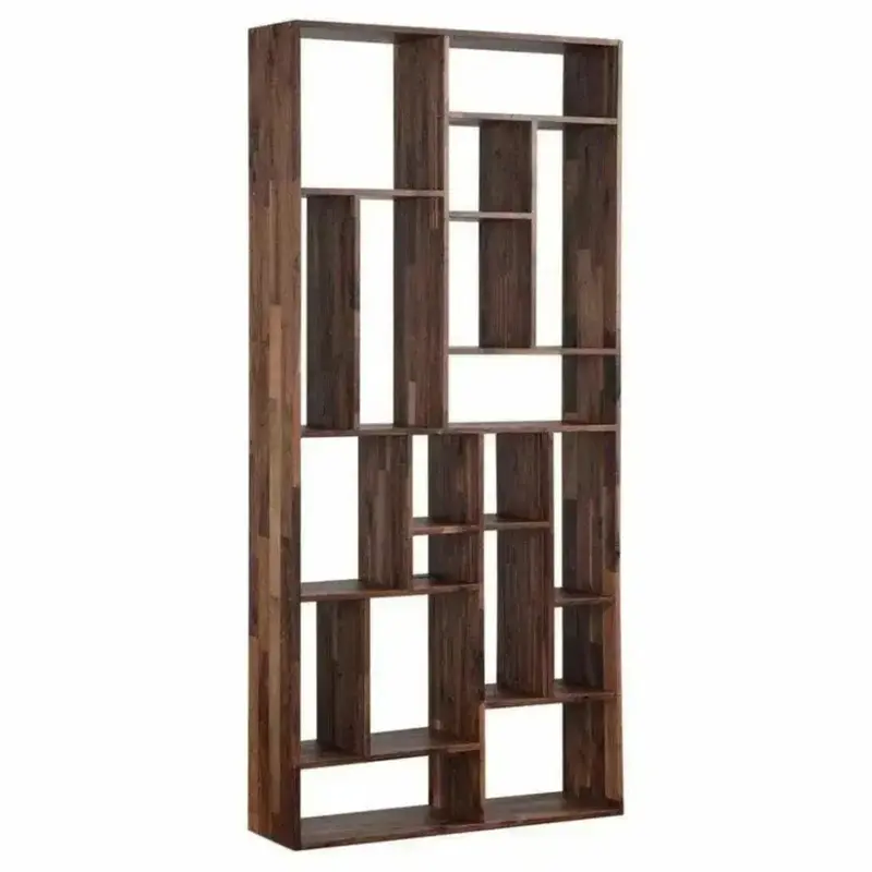 Redemption Walnut Etagere — Open Shelving In Warm Brown 1