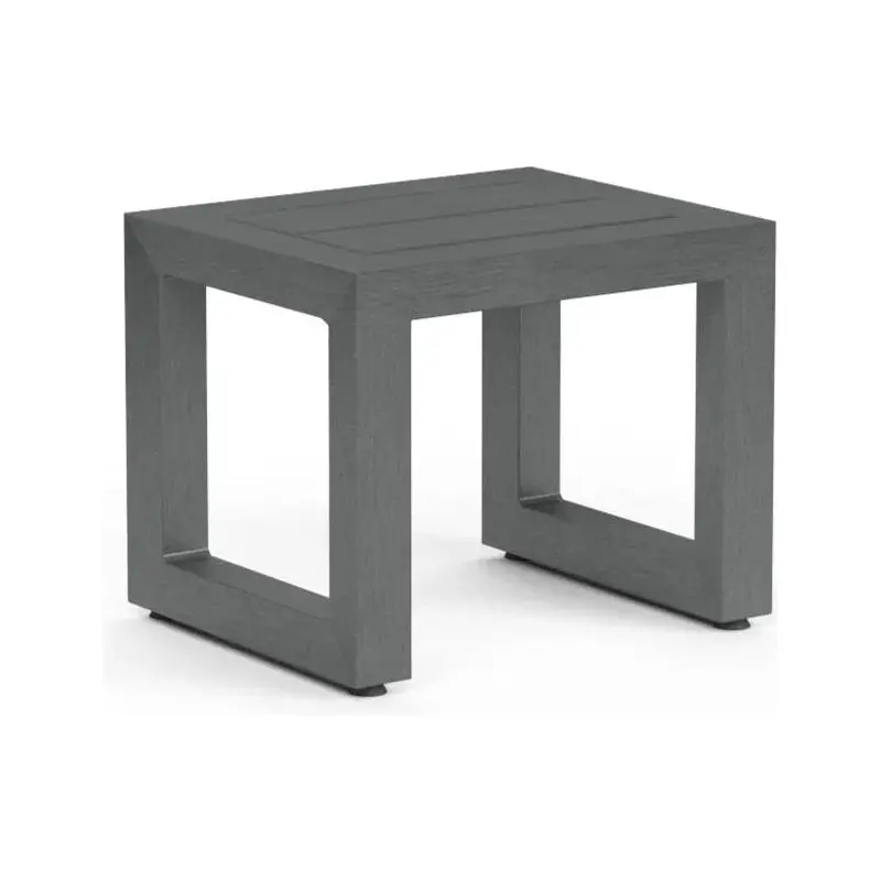 Redondo Square Aluminum Outdoor End Table 1