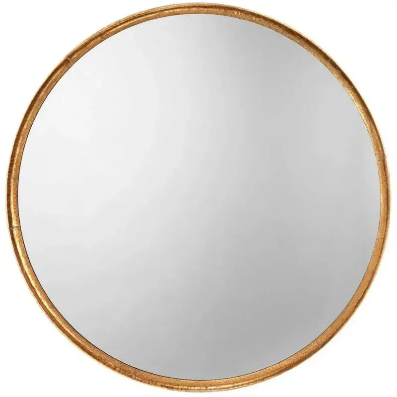 Refined Round Wall Mirror – Slim Metallic Frame 1