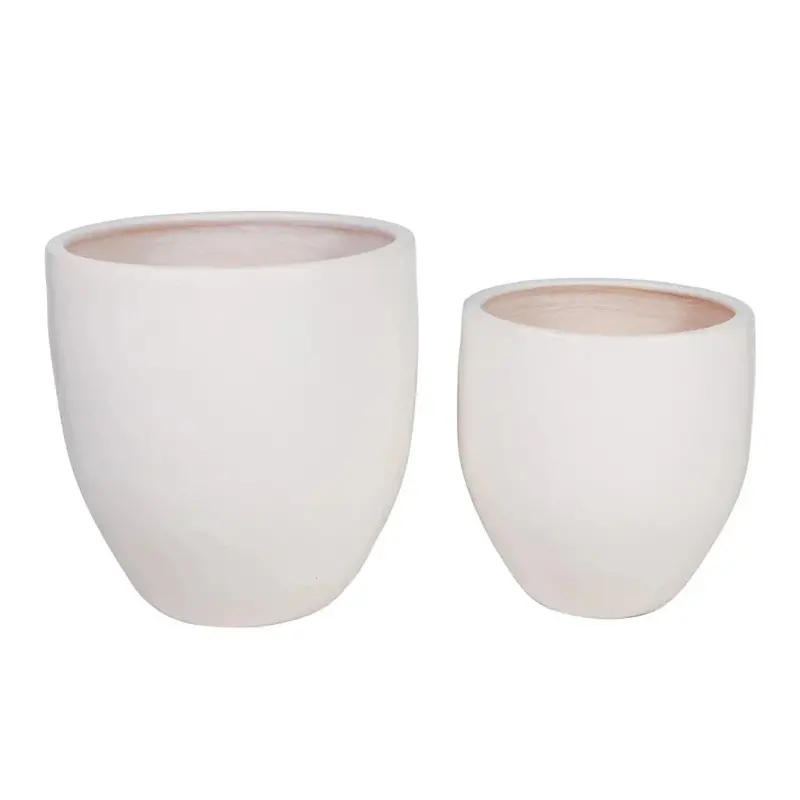 Reflective Ceramic Planters For Patio Landscaping (2-Piece Set) – Reflection 1