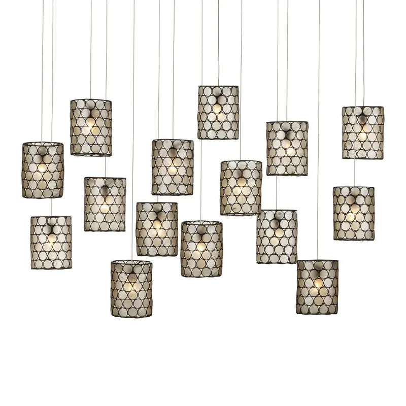 Regatta 15-Light Linear Multi-Drop Pendant Fixture 1