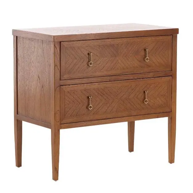 Regis Two-Drawer Solid Wood Chest 1