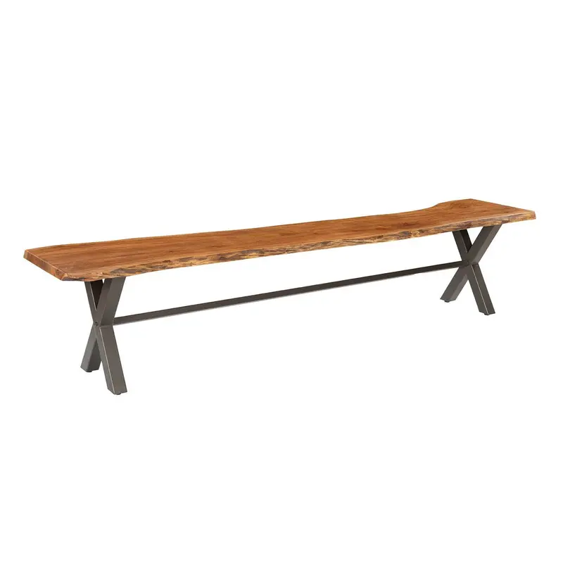 Restored Solid Wood Dining Bench 1