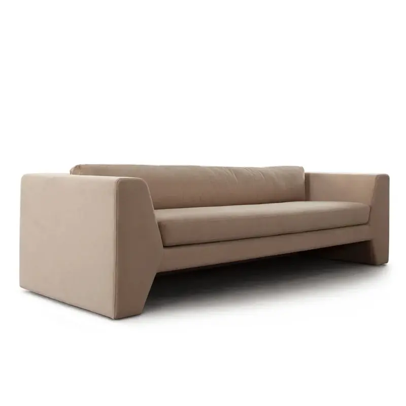 Rift Luxe Velvet Sofa – Modular-Friendly Sectional Design 1