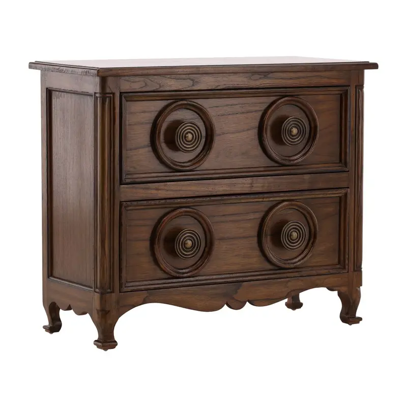 Roberts Two-Drawer Solid Wood Chest With Compact Footprint 1