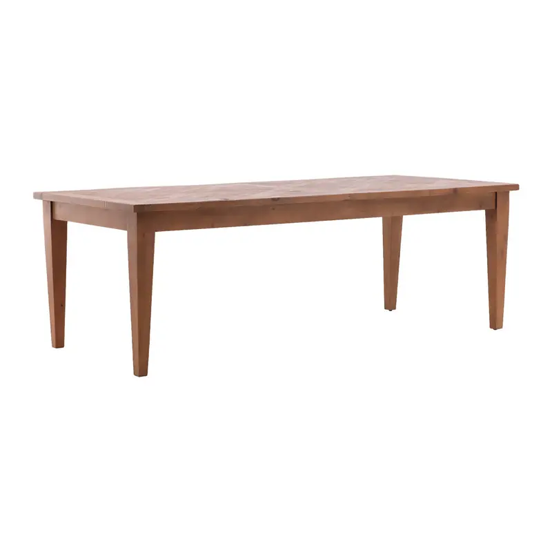Rodney Sturdy Rectangular Dining Table – Solid Wood Construction 1