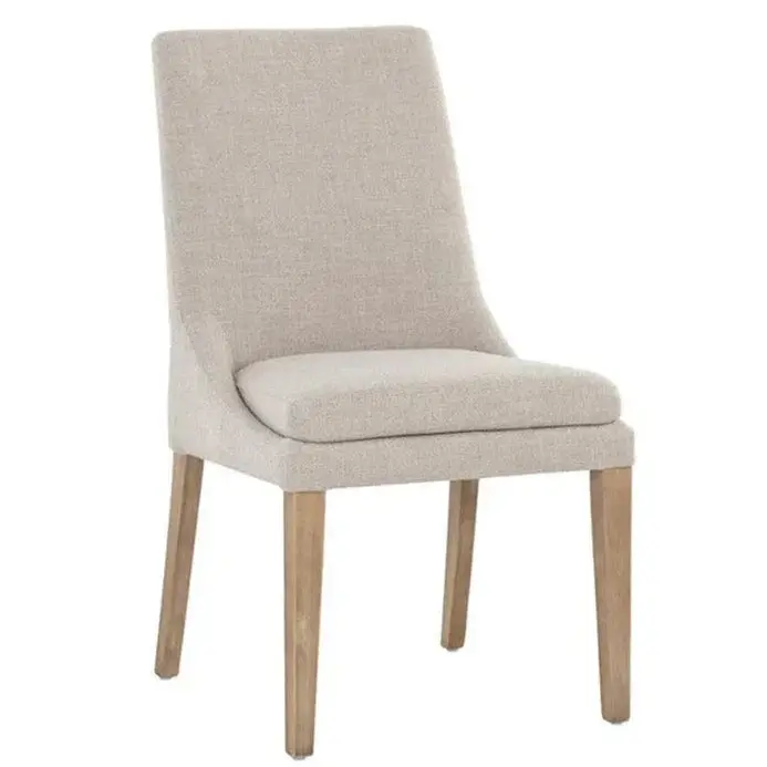 Rosine Dining Chair With Light Brown Wooden Legs 1