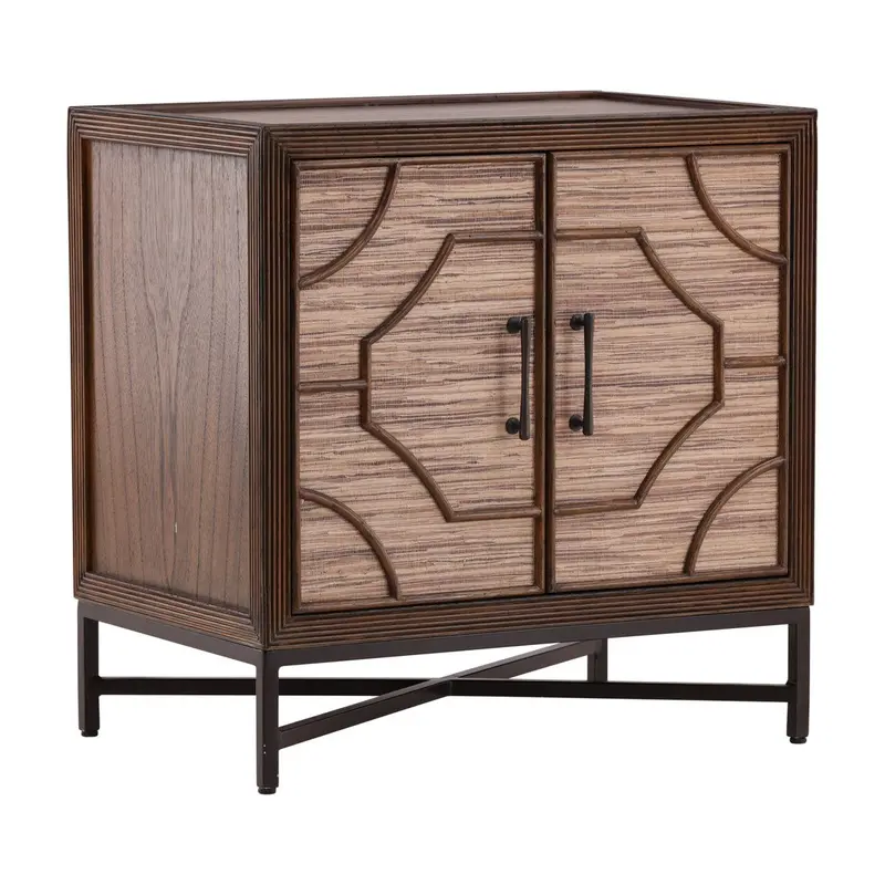 Rouge Two-Door Wooden Accent Cabinet For Living Room Or Entryway 1