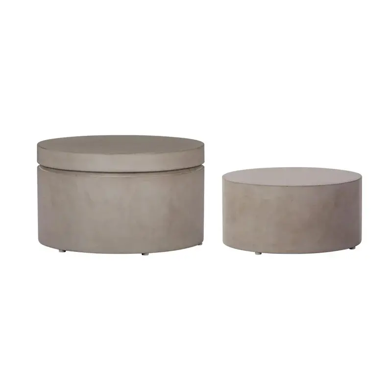 Round Accent Tables For Outdoor Décor (2-Piece Set) – Serendipity 1