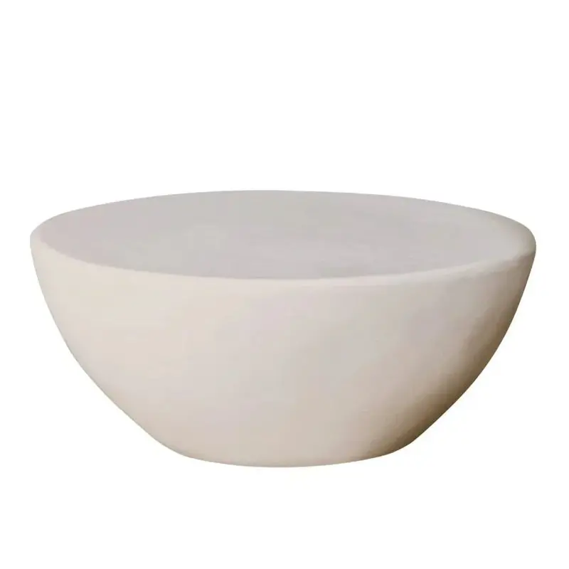 Round Glazed Ceramic Coffee Table For Outdoor Living – Bowness 1