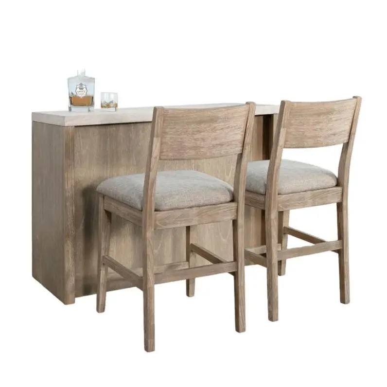 Rowan Solid Wood Bar Table With Matching Counter-Height Stools 1
