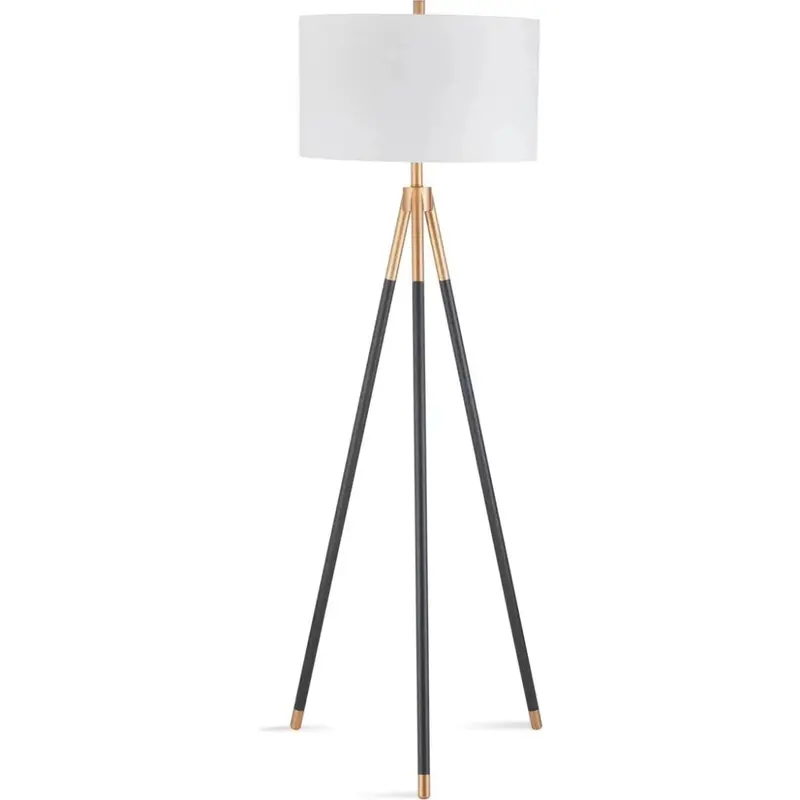 Rowe Sleek Black Metal Floor Lamp For Contemporary Spaces 1