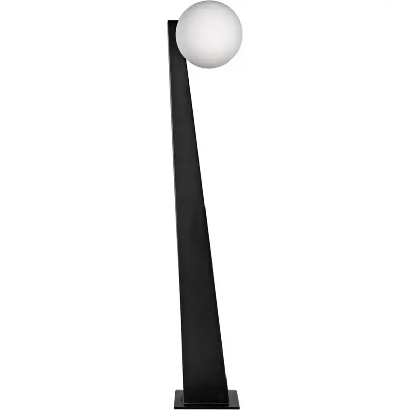 Roy Adjustable Floor Lamp – Matte Black Metal Construction 1