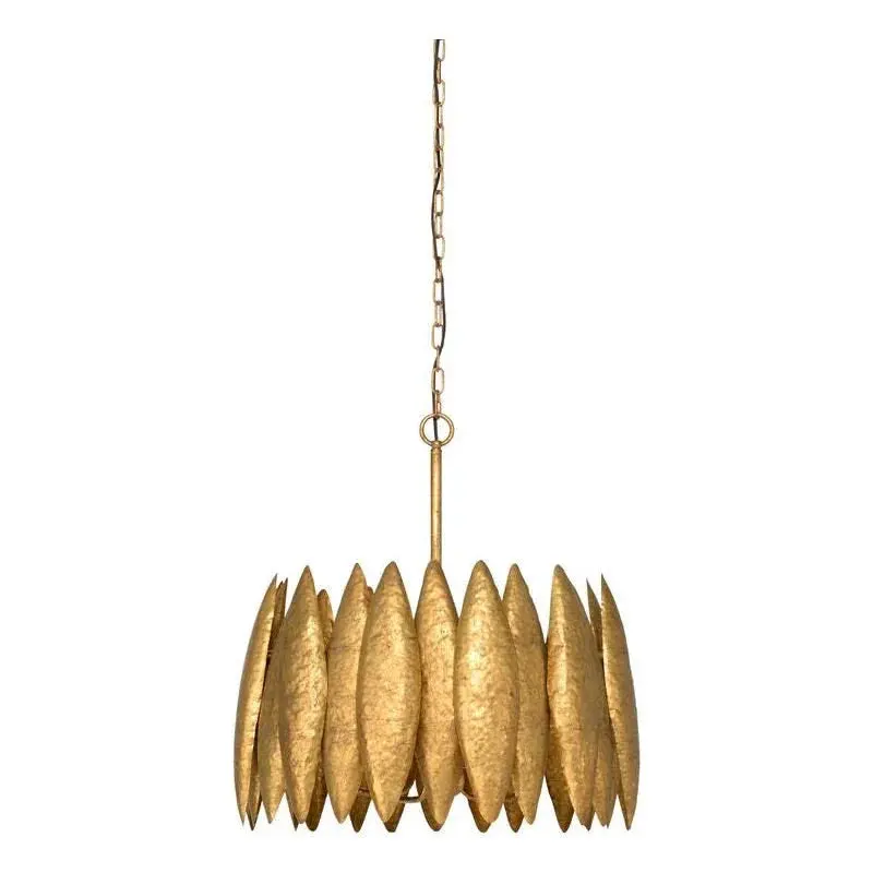 Ryland Chandelier With Antique Gold Leaf Finish 1