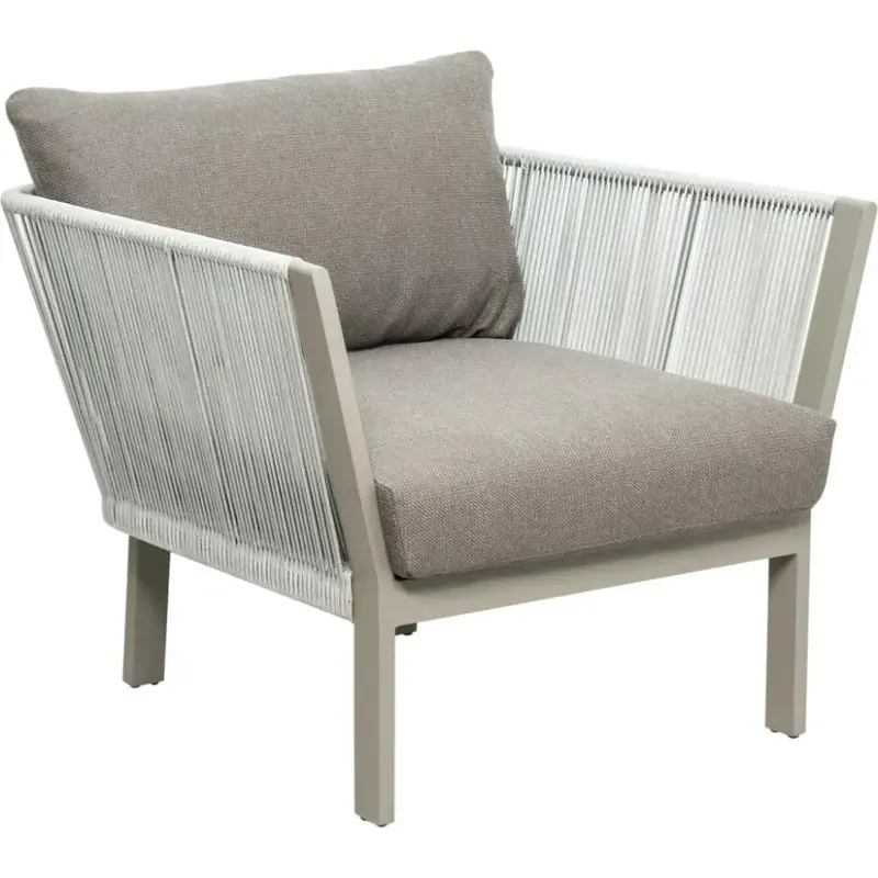 Saint Helena Light Gray Weather-Resistant Lounge Chair 1