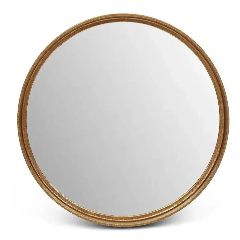 Samar Recycled Aluminum Round Mirror 1