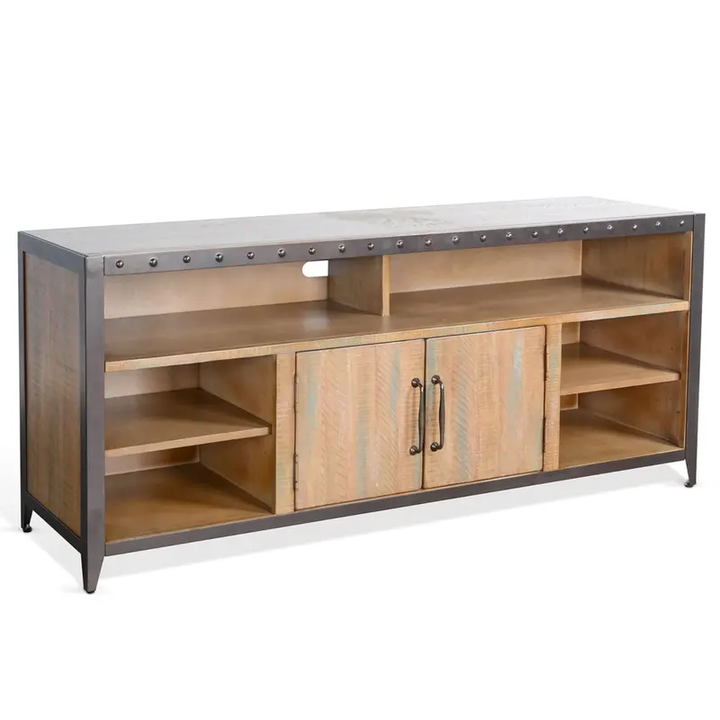 San Diego Brown Solid Wood Media Console 1