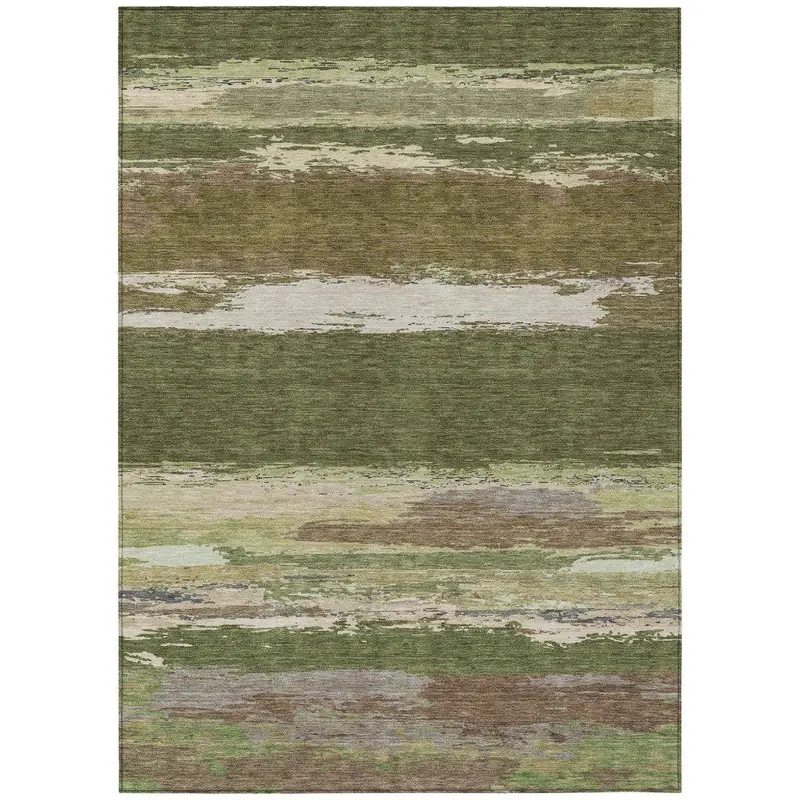 Sanara Green Outdoor-Indoor Area Rug – Quick-Clean Washable Floor Mat 2
