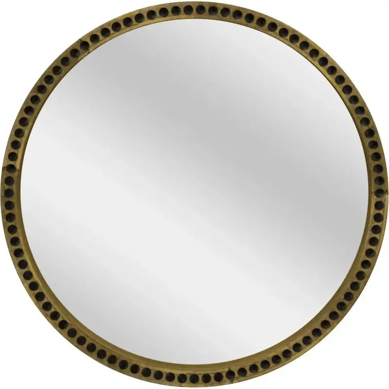 Sansee Gold-Finished Brass-Clad Mdf Wall Mirror 1