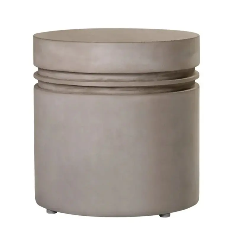 Santori Double-Ring Concrete Outdoor Accent Table 1