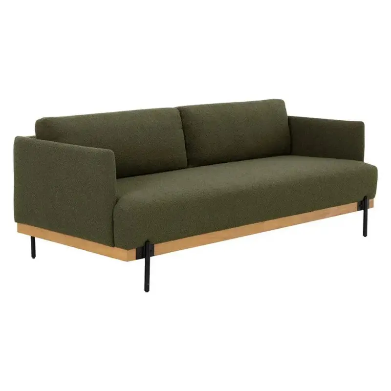 Saul Luxe Leather Sofa With Deep-Seated Comfort And Modern Profile 1