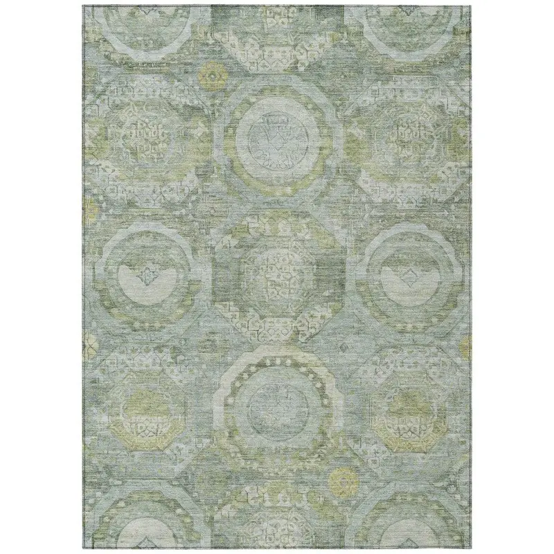 Savarna Green Eco-Friendly Indoor-Outdoor Rug 2