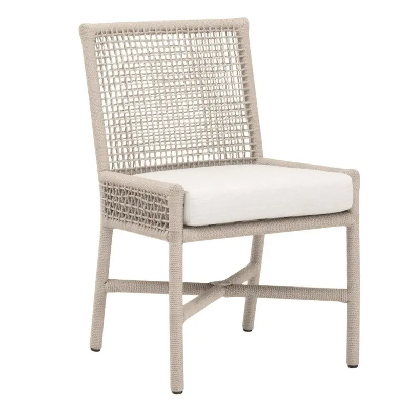 Seaside Rope-Weave Olefin Outdoor Dining Chairs (Set Of 2) 1
