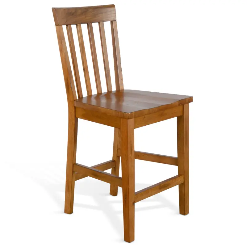 Sedona Slatback Solid Wood Barstools – Set Of 2 1