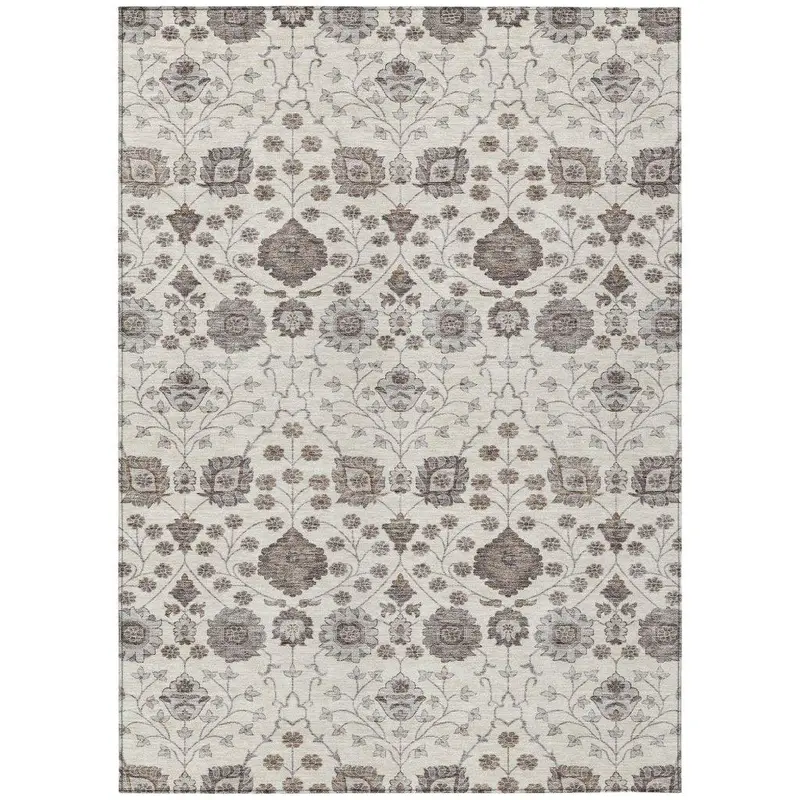 Selma Ivory All-Weather Rug – Low-Pile Washable Floor Mat 2