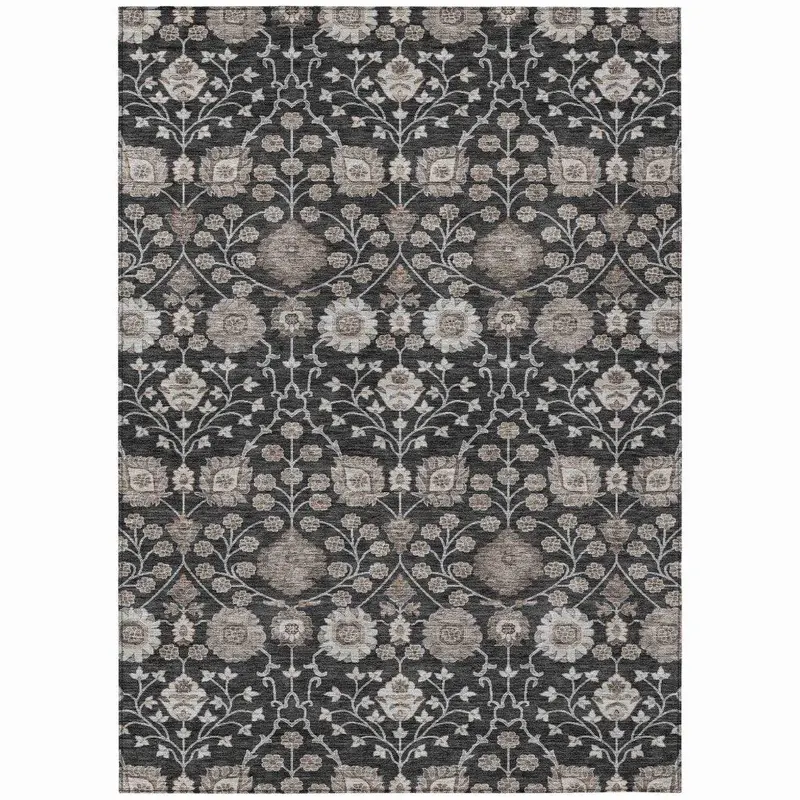 Selma Onyx Black Outdoor Area Rug – Non-Slip Backing & Uv-Protected 2