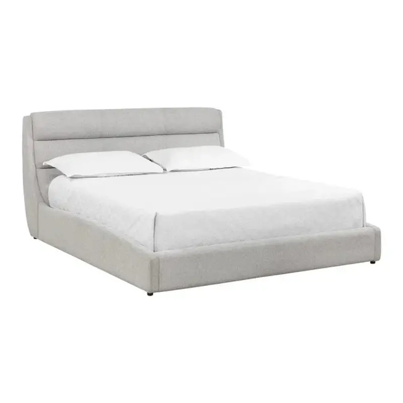 Senna Modern Upholstered Bed With Fabric Headboard 1