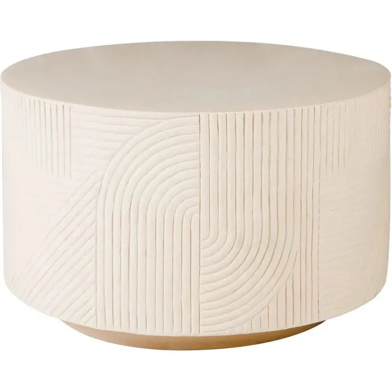 Serenity 15-Inch Round Ceramic Outdoor Accent Table 1