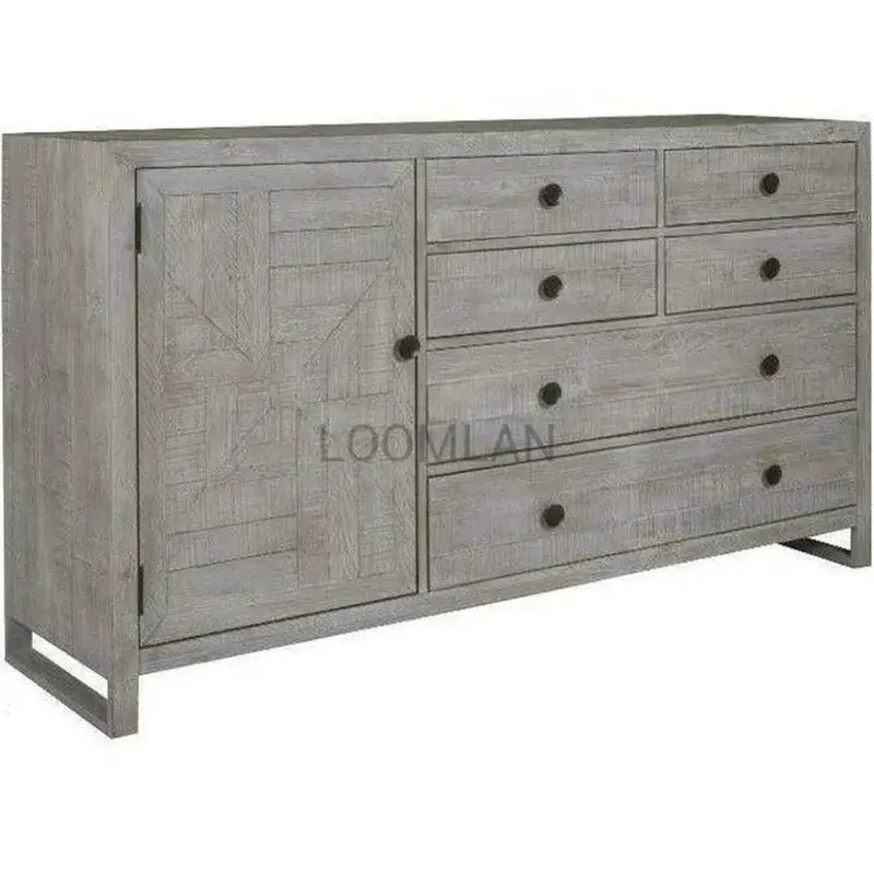 Serenity 68-Inch Reclaimed Pine Drawer Dresser 1