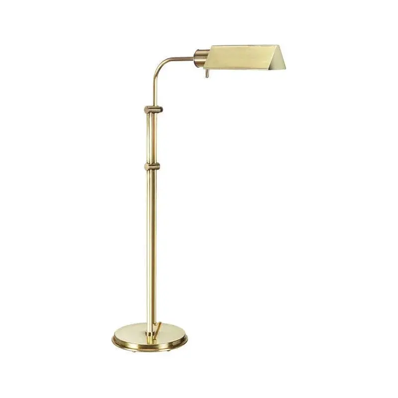 Seymour Golden Adjustable Reading Lamp – Elegant Swivel Floor Light 1