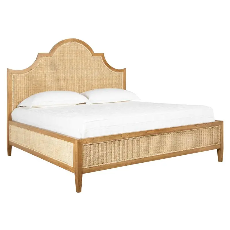 Sherlock Natural-Grain Wooden King Bed 1