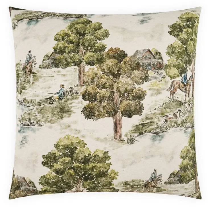 Sherwood Natural Cotton Textured Throw Pillow 1