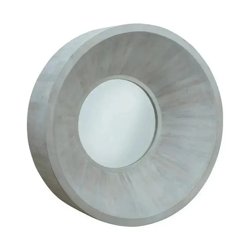 Shirley Oversized Round Wall Mirror With Clean, Framed Profile 1