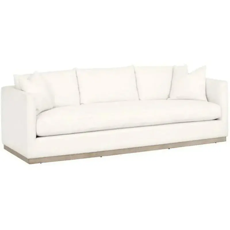 Siena 96-Inch Plinth-Base Sofa In Durable Performance Fabric 1
